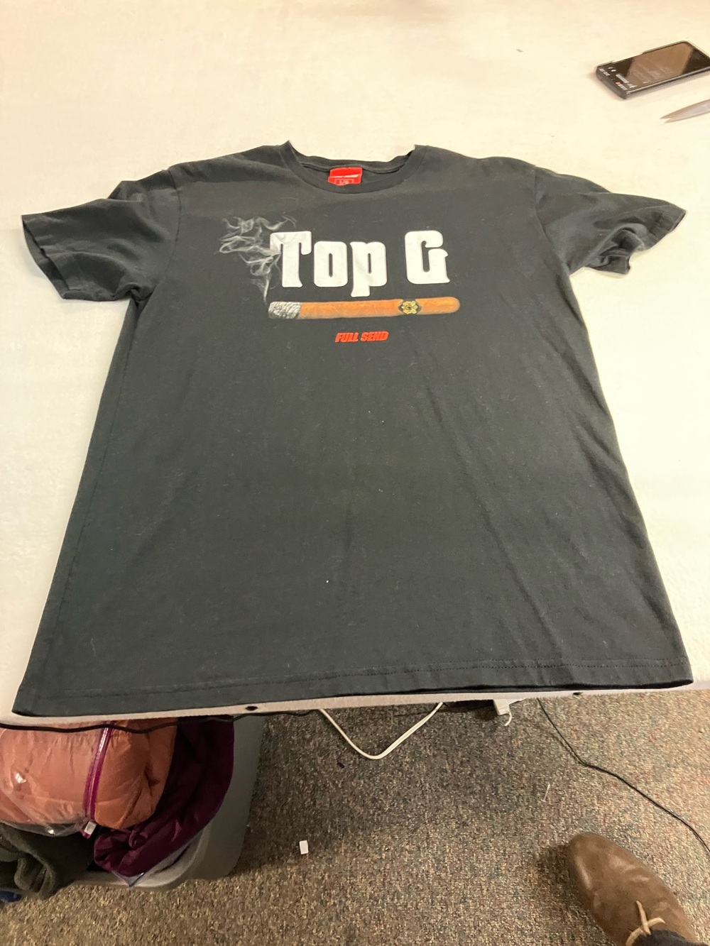 Top G Graphic Short Sleeve Tee - Black
